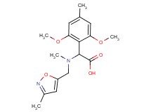 (2,6-dimethoxy-4-methylphenyl){methyl[(3-methylisoxazol-5-yl)methyl]amino}acetic acid