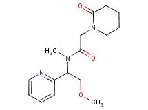 N-(2-methoxy-1-pyridin-2-ylethyl)-N-methyl-2-(2-oxopiperidin-1-yl)acetamide