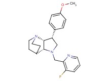 (3R*,3aR*,7aR*)-1-[(3-fluoropyridin-2-yl)methyl]-3-(4-methoxyphenyl)octahydro-4,7-ethanopyrrolo[3,2-b]pyridine