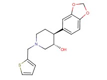 (3S*,4S*)-4-(1,3-benzodioxol-5-yl)-1-(2-thienylmethyl)piperidin-3-ol