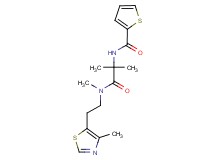 N-(1,1-dimethyl-2-{methyl[2-(4-methyl-1,3-thiazol-5-yl)ethyl]amino}-2-oxoethyl)thiophene-2-carboxamide