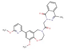 2-{2-[9-methoxy-7-(6-methoxy-2-pyridinyl)-2,3-dihydro-1,4-benzoxazepin-4(5H)-yl]-2-oxoethyl}-4-methyl-1(2H)-phthalazinone