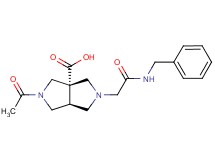 (3aS*,6aS*)-2-acetyl-5-[2-(benzylamino)-2-oxoethyl]hexahydropyrrolo[3,4-c]pyrrole-3a(1H)-carboxylic acid
