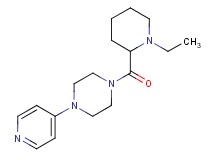 1-[(1-ethylpiperidin-2-yl)carbonyl]-4-pyridin-4-ylpiperazine