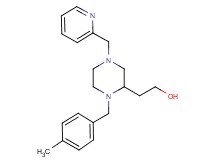 2-[1-(4-methylbenzyl)-4-(2-pyridinylmethyl)-2-piperazinyl]ethanol