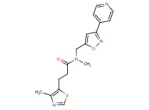 N-methyl-3-(4-methyl-1,3-thiazol-5-yl)-N-{[3-(4-pyridinyl)-5-isoxazolyl]methyl}propanamide