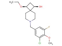 (1R*,3S*)-7-(3-chloro-5-fluoro-4-methoxybenzyl)-3-ethoxy-7-azaspiro[3.5]nonan-1-ol