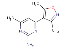4-(3,5-dimethyl-4-isoxazolyl)-6-methyl-2-pyrimidinamine