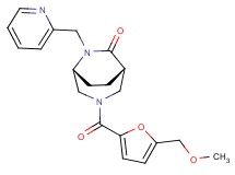(1S*,5R*)-3-[5-(methoxymethyl)-2-furoyl]-6-(pyridin-2-ylmethyl)-3,6-diazabicyclo[3.2.2]nonan-7-one
