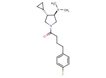 rel-(3R,4S)-4-cyclopropyl-1-[4-(4-fluorophenyl)butanoyl]-N,N-dimethyl-3-pyrrolidinamine hydrochloride