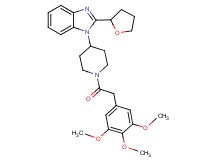 2-(tetrahydro-2-furanyl)-1-{1-[(3,4,5-trimethoxyphenyl)acetyl]-4-piperidinyl}-1H-benzimidazole