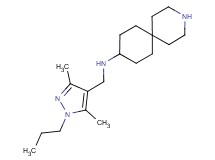 N-[(3,5-dimethyl-1-propyl-1H-pyrazol-4-yl)methyl]-3-azaspiro[5.5]undecan-9-amine