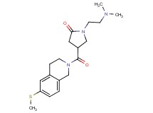 1-[2-(dimethylamino)ethyl]-4-{[6-(methylthio)-3,4-dihydro-2(1H)-isoquinolinyl]carbonyl}-2-pyrrolidinone