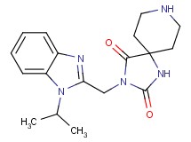 3-[(1-isopropyl-1H-benzimidazol-2-yl)methyl]-1,3,8-triazaspiro[4.5]decane-2,4-dione