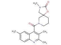 3-methyl-7-[(2,3,6-trimethyl-4-quinolinyl)carbonyl]-1-oxa-3,7-diazaspiro[4.5]decan-2-one