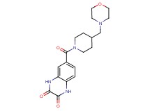 6-{[4-(4-morpholinylmethyl)-1-piperidinyl]carbonyl}-1,4-dihydro-2,3-quinoxalinedione