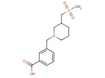 3-({3-[(methylsulfonyl)methyl]piperidin-1-yl}methyl)benzoic acid