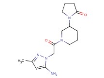 1-{1-[(5-amino-3-methyl-1H-pyrazol-1-yl)acetyl]piperidin-3-yl}pyrrolidin-2-one