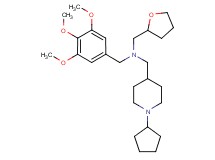 1-(1-cyclopentyl-4-piperidinyl)-N-(tetrahydro-2-furanylmethyl)-N-(3,4,5-trimethoxybenzyl)methanamine