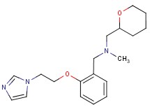1-{2-[2-(1H-imidazol-1-yl)ethoxy]phenyl}-N-methyl-N-(tetrahydro-2H-pyran-2-ylmethyl)methanamine