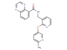 N-({2-[(6-methyl-3-pyridinyl)oxy]-3-pyridinyl}methyl)-5-quinoxalinecarboxamide