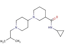 N-cyclopropyl-1'-isobutyl-1,4'-bipiperidine-3-carboxamide