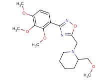 2-(methoxymethyl)-1-{[3-(2,3,4-trimethoxyphenyl)-1,2,4-oxadiazol-5-yl]methyl}piperidine