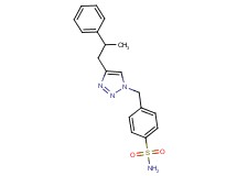 4-{[4-(2-phenylpropyl)-1H-1,2,3-triazol-1-yl]methyl}benzenesulfonamide