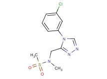 N-{[4-(3-chlorophenyl)-4H-1,2,4-triazol-3-yl]methyl}-N-methylmethanesulfonamide