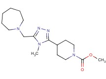 methyl 4-[5-(azepan-1-ylmethyl)-4-methyl-4H-1,2,4-triazol-3-yl]piperidine-1-carboxylate