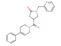 4-[(4-phenyl-3,6-dihydro-1(2H)-pyridinyl)carbonyl]-1-(2-pyridinylmethyl)-2-pyrrolidinone