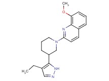 2-[3-(4-ethyl-1H-pyrazol-5-yl)piperidin-1-yl]-8-methoxyquinoline