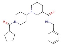 N-benzyl-1'-(cyclopentylcarbonyl)-1,4'-bipiperidine-3-carboxamide