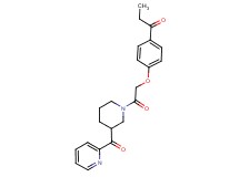 1-(4-{2-oxo-2-[3-(pyridin-2-ylcarbonyl)piperidin-1-yl]ethoxy}phenyl)propan-1-one