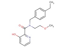 N-(4-ethylbenzyl)-3-hydroxy-N-(2-methoxyethyl)pyridine-2-carboxamide