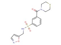N-(isoxazol-5-ylmethyl)-3-(thiomorpholin-4-ylcarbonyl)benzenesulfonamide