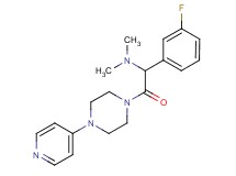 1-(3-fluorophenyl)-N,N-dimethyl-2-oxo-2-[4-(4-pyridinyl)-1-piperazinyl]ethanamine