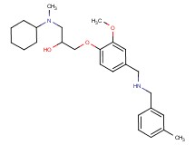 1-[cyclohexyl(methyl)amino]-3-(2-methoxy-4-{[(3-methylbenzyl)amino]methyl}phenoxy)-2-propanol