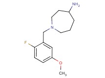 1-(2-fluoro-5-methoxybenzyl)-4-azepanamine dihydrochloride