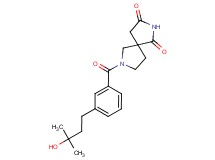 7-[3-(3-hydroxy-3-methylbutyl)benzoyl]-2,7-diazaspiro[4.4]nonane-1,3-dione