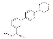 4-{6-[3-(1-methoxyethyl)phenyl]pyridazin-3-yl}thiomorpholine