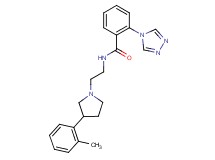 N-{2-[3-(2-methylphenyl)pyrrolidin-1-yl]ethyl}-2-(4H-1,2,4-triazol-4-yl)benzamide