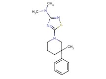 N,N-dimethyl-5-(3-methyl-3-phenylpiperidin-1-yl)-1,2,4-thiadiazol-3-amine