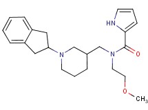 N-{[1-(2,3-dihydro-1H-inden-2-yl)piperidin-3-yl]methyl}-N-(2-methoxyethyl)-1H-pyrrole-2-carboxamide