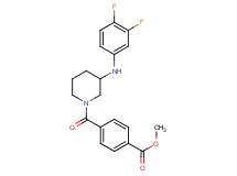 methyl 4-({3-[(3,4-difluorophenyl)amino]-1-piperidinyl}carbonyl)benzoate