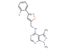 N-{[3-(2-chlorophenyl)-5-isoxazolyl]methyl}-1,3-dimethyl-1H-pyrazolo[3,4-d]pyrimidin-4-amine