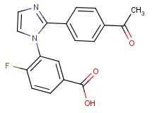 3-[2-(4-acetylphenyl)-1H-imidazol-1-yl]-4-fluorobenzoic acid