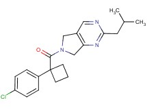6-{[1-(4-chlorophenyl)cyclobutyl]carbonyl}-2-isobutyl-6,7-dihydro-5H-pyrrolo[3,4-d]pyrimidine