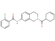 2-chloro-N-[2-(3-cyclohexen-1-ylcarbonyl)-1,2,3,4-tetrahydro-7-isoquinolinyl]benzamide