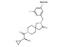 8-[(2S)-2-amino-2-cyclopropylacetyl]-2-(3,5-difluorobenzyl)-2,8-diazaspiro[4.5]decan-3-one